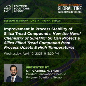 Dr. Gabriel Short to Present at the Clemson University Global Tire Industry Conference April 19, 2023